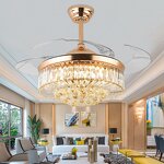 Ceiling Fans Manufacturer - Modern ABS Blades Retractable LED Light Remote