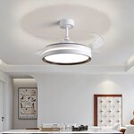 LED Ceiling Fan Manufacturer - Retractable Blades Intelligent Silent Remote