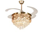 Ceiling Fan Manufacturer - 42 Inch Folding Blades LED 3 Colors Remote