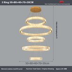 Crystal Chandelier Manufacturer - Luxury Duplex High Hollow Adjustable Height