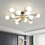 LED Ceiling Lights Manufacturer - Nordic Post-Modern Golden Multi-Head