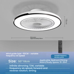 LED Ceiling Light Factory - Dimmable Built-in Fan Remote Modern Design