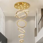 Crystal Chandelier Factory - Golden Creative Round Crystal Glass Circle