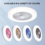 LED Ceiling Fan Factory - Lightweight Round Remote Silent DC Motor