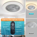 LED Ceiling Light Manufacturer - Dimmable Built-in Fan Remote DC Motor