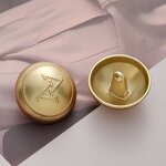 Metal Button Factory - OEM Vintage 2-Hole Hollow Mushroom