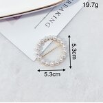 Scarf Buckle Factory - OEM Round Jewelry Metal Pearl Buckle