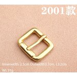 Pin Buckle Factory - OEM 25mm Brushed Bronze Gold Metal