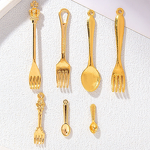Resin Accessories Factory - OEM Miniature Food Fork Spoon