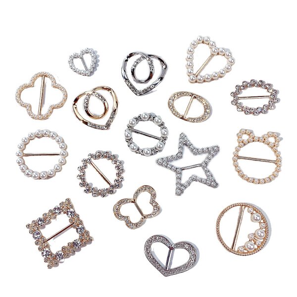 Belt Buckle Factory - OEM Small Star Heart Alloy Rhinestone
