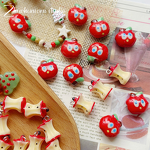 Resin Pendant Factory - OEM Christmas Apple Glass Beads