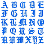 Embroidery Patch Factory - OEM Gothic Style 3D Letter Patches