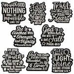 Embroidery Patch Factory - OEM Iron on Simple Black White Words