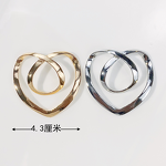 Belt Buckle Factory - OEM Heart Shape Alloy Rhinestone Craft