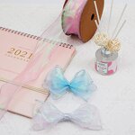 Ribbon Factory - OEM 4cm Shiny Colorful Hazy Hair Bow