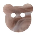 Resin Button Factory - OEM Bear Heart 2 Hole Various Shape
