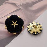 Shank Button Factory - OEM Velvet Floral Blossom Bead Button