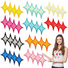 Embroidery Patch Factory - OEM Cartoon Star Diamond Multi-color