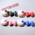 Resin Accessories Factory - OEM DIY Checker Cat Bow Tie