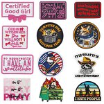 Embroidery Patch Factory - OEM Pray Good Girl Eagle Fox