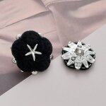 Shank Button Factory - OEM Velvet Floral Blossom Bead Button