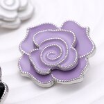 Shank Button Factory - OEM Camellia Metal Rhinestone Button