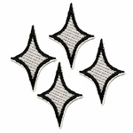 Embroidery Patch Factory - OEM Cartoon Star Diamond Multi-color