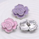 Shank Button Factory - OEM Camellia Metal Rhinestone Button