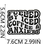 Embroidered Patch Factory - OEM Black White Dialogue Box Fabric