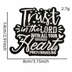 Embroidery Patch Factory - OEM Iron on Simple Black White Words