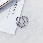 Belt Buckle Factory - OEM Heart Shape Alloy Rhinestone Craft