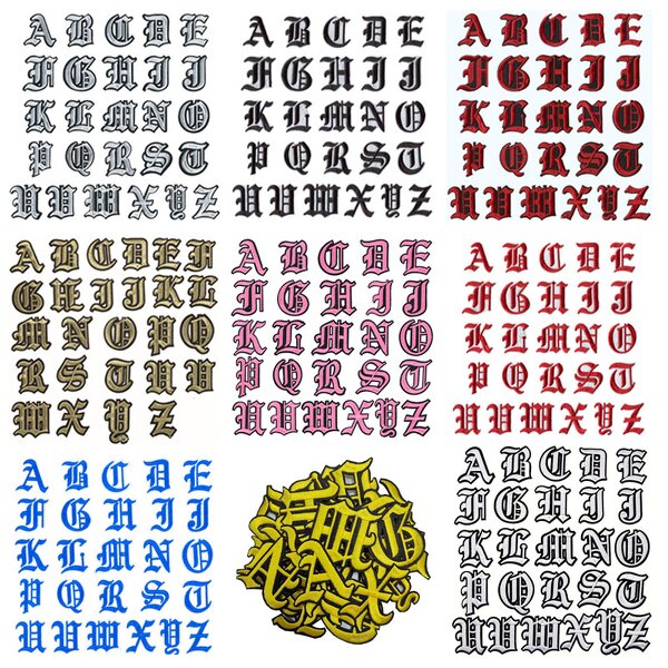 Embroidery Patch Factory - OEM Gothic Style 3D Letter Patches