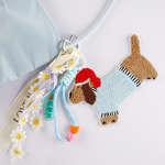 Embroidery Patch Factory - OEM Cartoon Puppy Burger Pendant