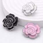 Shank Button Factory - OEM Camellia Metal Rhinestone Button