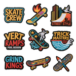 Embroidery Patch Factory - OEM Computer Iron on Skateboard