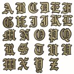 Embroidery Patch Factory - OEM Gothic Style 3D Letter Patches