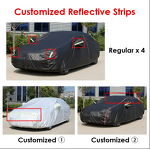 Car Cover Factory - OEM Customize Oxford Black Sun Cover