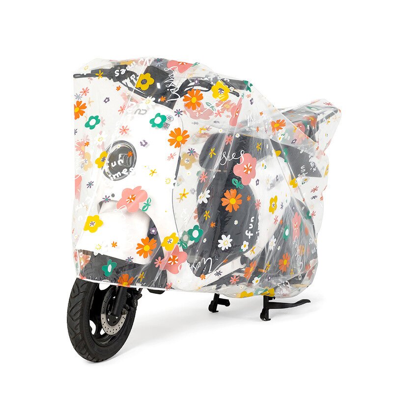 Electric Vehicle Cover Factory - OEM Transparent Cartoon Pattern