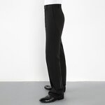 Latin Dance Pants Factory - OEM Professional Men Black Satin