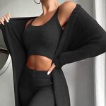 Women's Set Factory - OEM Autumn Winter Sexy V-neck Plush