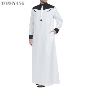 Muslim Abaya Factory - OEM Men Embroidery Open Cardigan