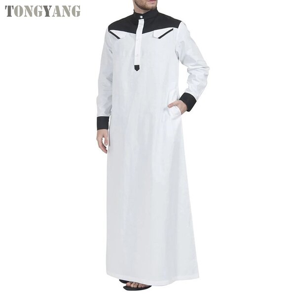Muslim Abaya Factory - OEM Men Embroidery Open Cardigan