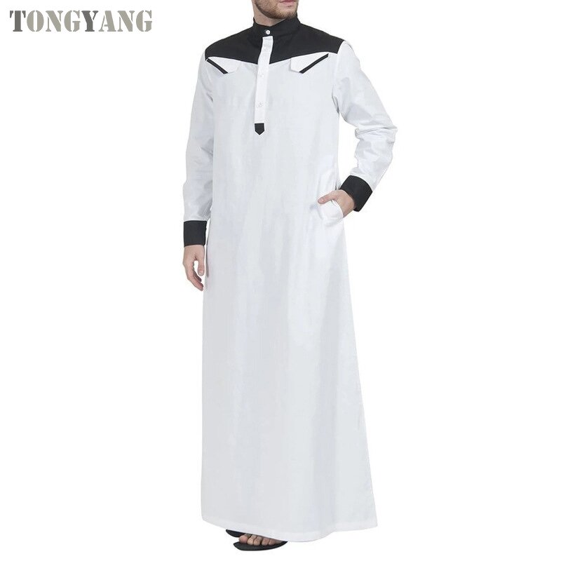 Muslim Abaya Factory - OEM Men Embroidery Open Cardigan