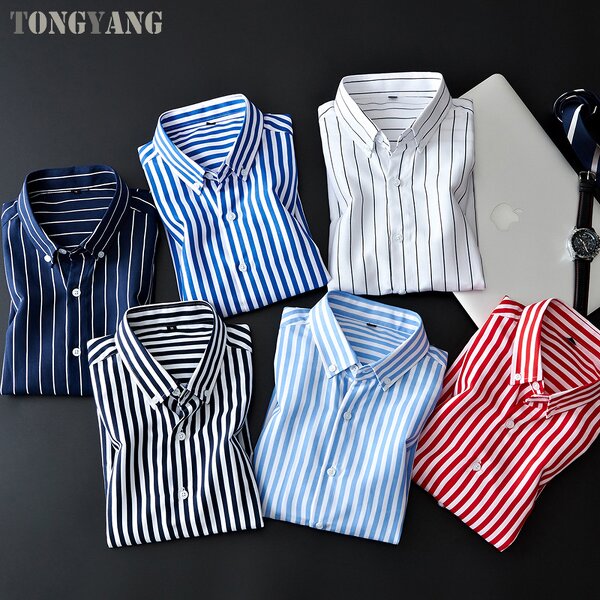 Striped Shirt Factory - OEM Autumn New Men's Slim Fit Korean
