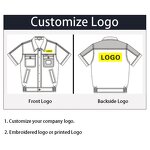 Working Suit Factory - OEM Men Women Long Sleeves Mechanic