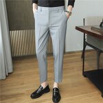 Suit Pants Factory - OEM Men's Formal Stretch Slim Solid