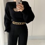 Knitted Sweater Factory - OEM Autumn Winter Women Sexy Hollow