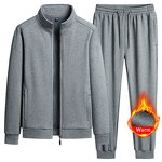 Tracksuit Factory - OEM Men's Warm Two Pieces Stand Collar