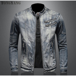 Denim Jacket Factory - OEM Men's European Retro Stand Collar