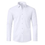 Dress Shirt Factory - OEM Men Long Sleeved Elastic Non Iron